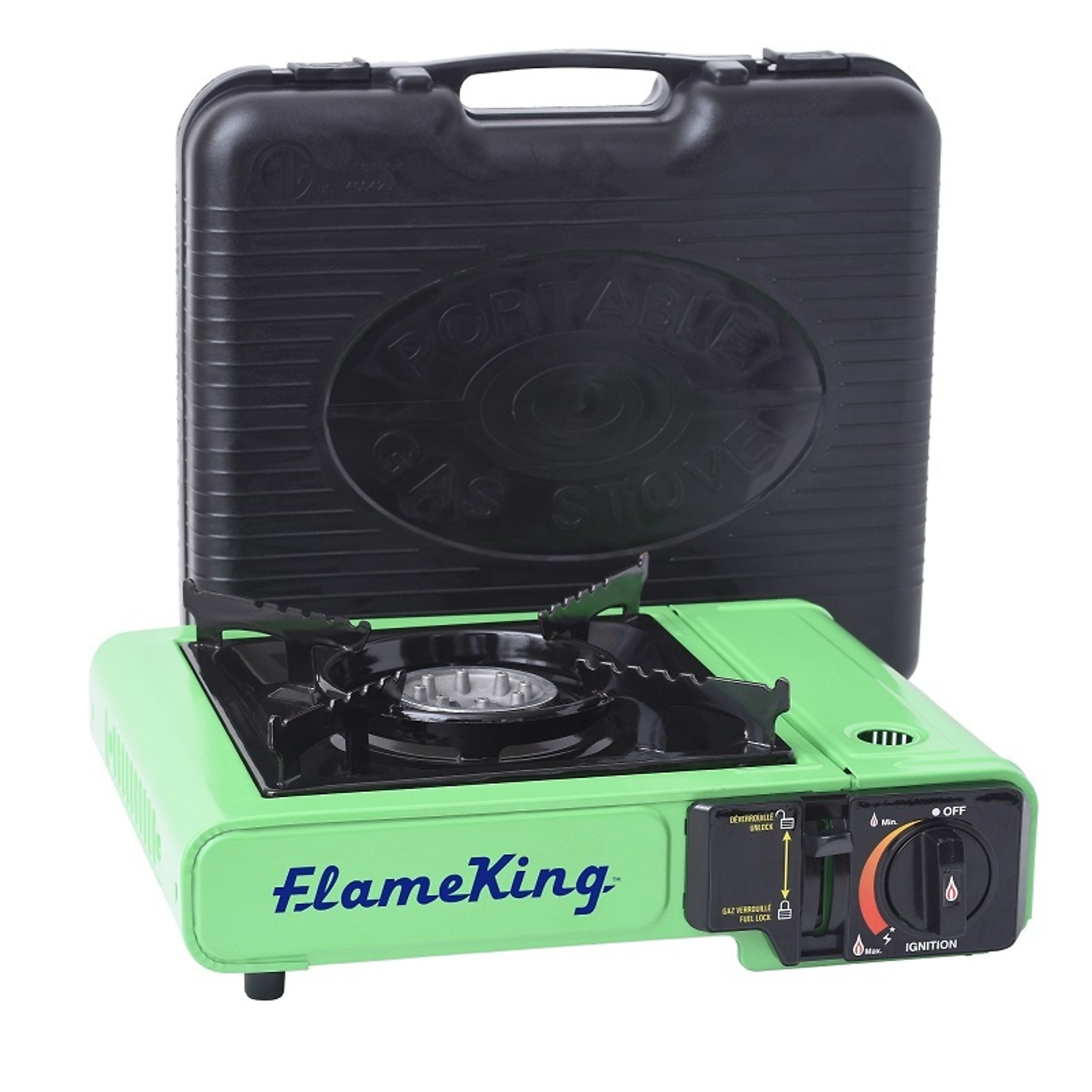 Flame King, Butane Propane Gas Stove w/ Single Burner, Fuel Type Propane, Model# YSNVT-505